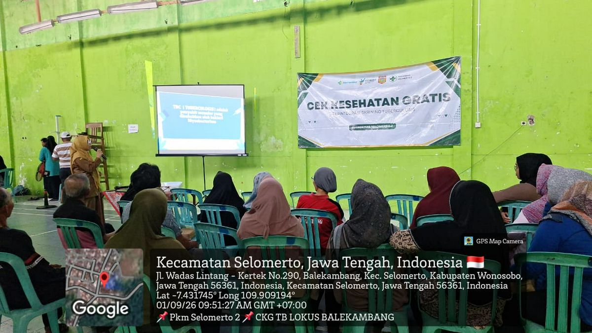Cek Kesehatan Gratis Terintegrasi Skrining Tuberkulosis di Desa Balekambang