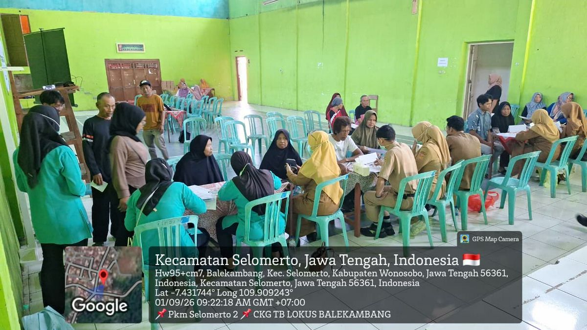 Cek Kesehatan Gratis Terintegrasi Skrining Tuberkulosis di Desa Balekambang